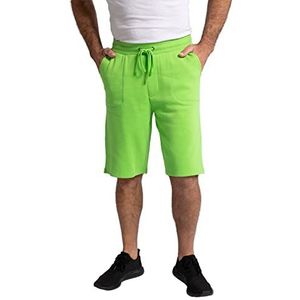 JP 1880 Heren grote maten Menswear L-8XL Jay-PI Sweatbermuda, elastische band, 3 zakken, tot 8 XL 782639, grasgroen, XXL