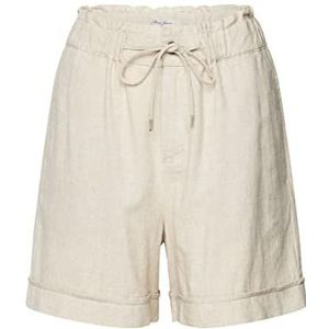 Mavi Linen Shorts voor dames, korte broek, beige, maat M, Beige, M