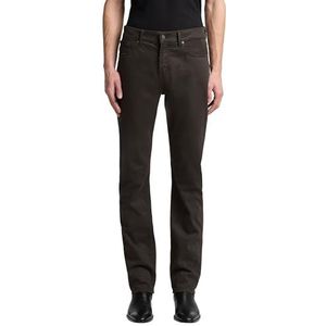 7 For All Mankind Slimmy Melange Twill Dark Olive, groen, 28W