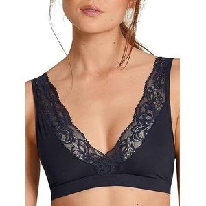 CALIDA Dames Modal Deluxe BH, Dark Lapis Blue, Normaal