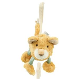 Sterntaler Muziekdoos S leeuw Leo – klein muziekdoosje van zachte stof – uitneembaar speelwerk – melodie: Brahms wiegenliedje, praktische stergreep – slaaphulp, matgeel