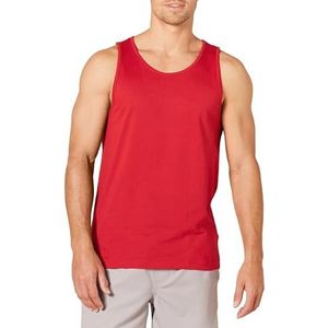 Amazon Essentials Men's Tanktop met slanke pasvorm, Rood, XS