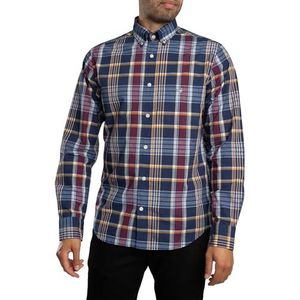 Gant - Camisa Popelín Cuadros - Overhemd - Veelkleurig - Poplin Stof