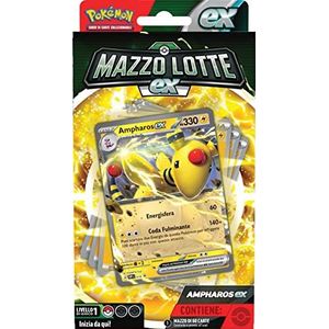 Pokémon - Ex Ampharos-ex gevechtsdeck van Pokémon TCG (60 kaarten klaar voor gebruik), Italiaanse editie
