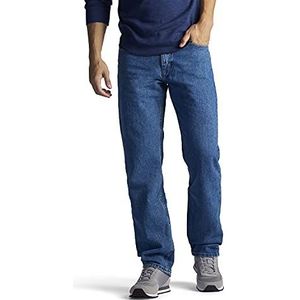 Lee Herenjeans, regular fit, jeans met rechte pijpen, Pepersteen, 34W / 34L, Pepersteen, 34W / 34L