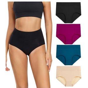Wirarpa Damesslip van katoen, hoge taille, damesondergoed, multipack M