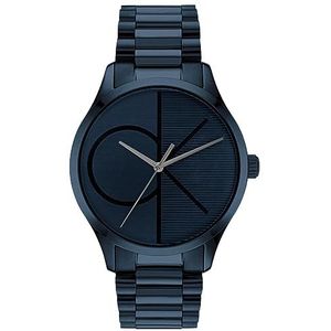 Calvin Klein Analoge quartz horloge unisex met blauwe roestvrijstalen armband - 25200166, Blauw, armband