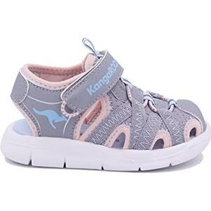KangaROOS K-Lil Ev sandalen voor meisjes, Ultimate Grey Frost Pink, 26 EU