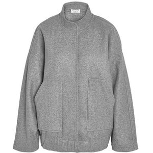 Noisy may Nmhalston L/S bomberjack Wvn Cur Noos, lichtgrijs melange, Numeric_52 dames, lichtgrijs melange, 46