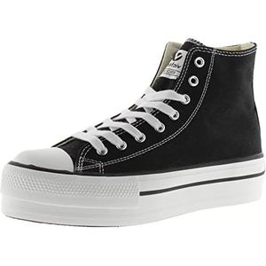 Victoria Tribu Canvas High-Top Trainers & Double Platform 1061101 for Girls NEGRO 34