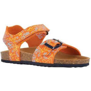 Geox J Ghita Boy B Sandalen voor jongens, Oranje Navy, 35 EU