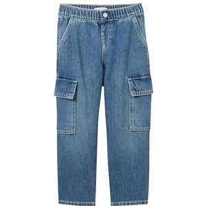 TOM TAILOR Jongens Loose Fit Jeans, 10119 - Used Mid Stone Blue Denim, 134 cm