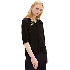 TOM TAILOR Denim Dames blouse 1035906, 14482 - Deep Black, XL