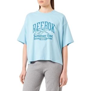 Reebok Dames Grafisch T-Shirt, Groen, 2XL, Groen, S