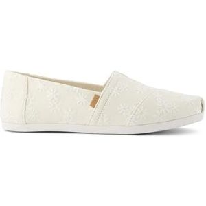 TOMS Alpargata Cloudbound instappers voor dames, Natuurlijke geborduurde bloemen, 38.5 EU