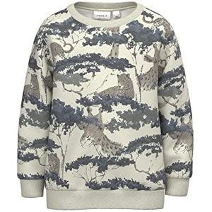 NAME IT Jongens Nmmdamian Sweat Unb Sweatshirt, lichtgrijs gem., 92 cm