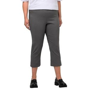 Ulla Popken - Broek - Beige - 3/4 Lengte - Regular Fit