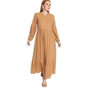 Jurk - Bruin - Skater, Camel,38, camel, 64