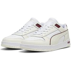 PUMA Rbd Game Laag uniseks-volwassene Sneaker Laag-Top, WARM WHITE-PUMA WHITE-TEAM REGAL RED-PUMA GOLD, 42.5 EU