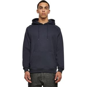 Urban Classics Blanke hoodie Sweatshirt met capuchon heren, Donkerblauw, L