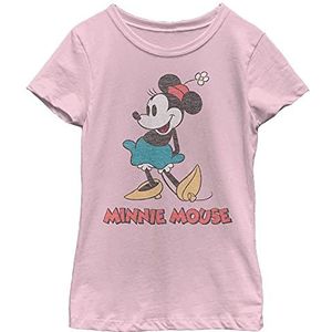 Disney Vintage Minnie T-shirt voor meisjes, lichtroze, S