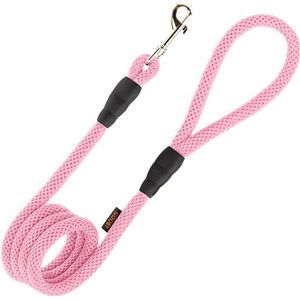 Gooby Mesh riem - roze, 10 cm - ademende mesh 4 voet riem voor kleine honden met boutsluiting - voor onderweg hondenriemen voor kleine, middelgrote en grote honden