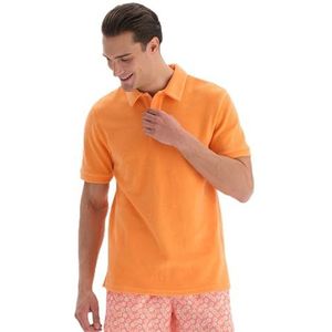 Dagi Katoenen T-shirt voor heren, Salmon, L, roze (salmon), L