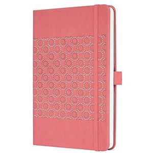 SIGEL JN203 Notitieboek Dagboek Jolie, ca. A5, gelinieerd, hardcover, elastiek, pennenlus, insteektas, rosé