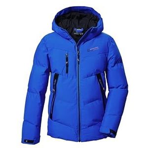 killtec Jongens gewatteerde jas/winterjas met capuchon KOW 374 BYS QLTD JCKT, neon blauw, 152, 42167-000