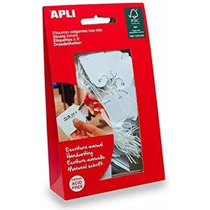 APLI 7011 - Witte hanglabels 22 x 35 mm 100 u.