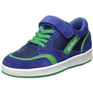 Kickers BISCKUIT uniseks-kind Sneaker Sneakers Bas, blauw groen 51, 32 EU