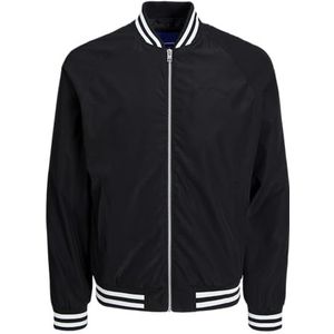 JACK&JONES JORLUCCA Bomber Jacket PLS Bomberjack voor heren, zwart, 3XL, zwart, 3XL