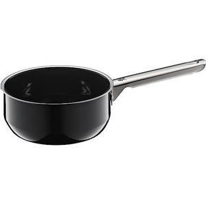 WMF Fusiontec Inspire steelpan, 16 cm zonder deksel, kleine pan 1,3 l, kleine kookpan, pastapan, melkpan, inductie, high-tech keramiek, krasbestendig, ongecoat, zwart, Made in Germany