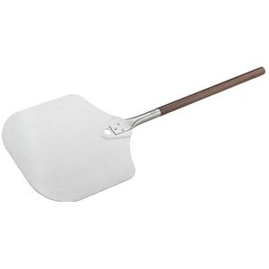 RÖSLE Pizzaschep, hoogwaardige pizzasnijder voor het inschuiven en verwijderen van pizza, roestvrij staal 18/10, walnootgreep, 305 x 32 x 908