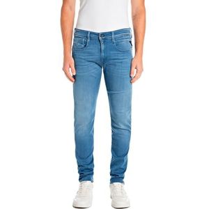 Replay Anbass Slim-Fit X-Lite Herenjeans, Medium Blue 009, 29W / 34L