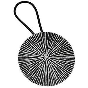 Gardinia Raffband cirkel met magneet, decoreren en ophangen van stoffen en gordijnen, buitenmaat Ø 7,5 cm, metaal, zilver-antiek