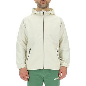 Jeep O102712-M504 J MAN LIGHT HOODED WIND JACKET Outline Back Print J23S Heren Almond/Rifle Green XL