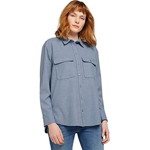 TOM TAILOR - Flanellen Blouse - Dove Grey Melange