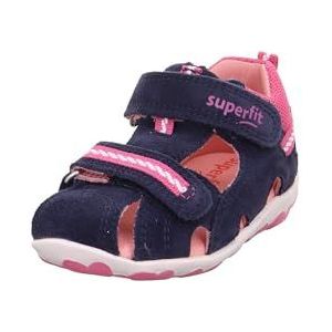 Superfit Fanni Sandalen voor meisjes, Blauw roze 8000, 19 EU