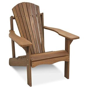Furinno Tioman Hardwood Adirondack Patio Chair Large naturel