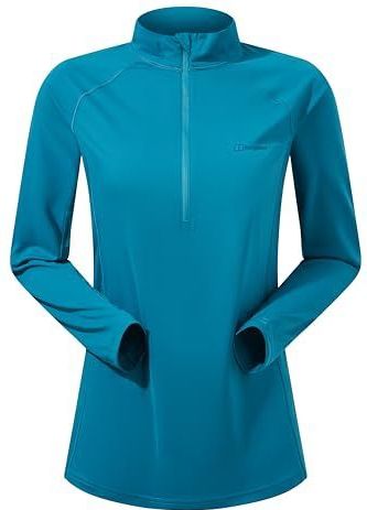 Berghaus 24/7 - Zwangerschaps T-shirt - Lange Mouwen - Halve Rits