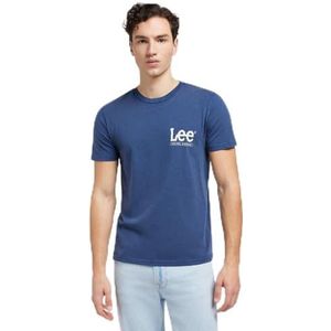 Lee Ss Tee T-shirt voor heren, Drama Blue, XL