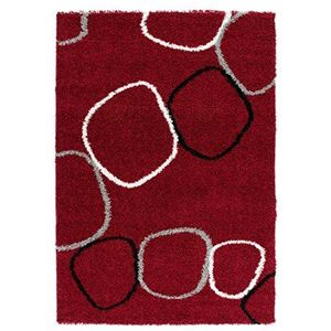 Lalee Shaggy Pop tapijt, rood, 120x170 cm
