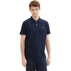 TOM TAILOR Mannen Basic Piqué poloshirt 1027713, 10668 - Sky Captain Blue, XL