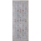 Nouristan Asmar Tapijt – woonkamertapijt Orient-Touch gedetailleerd patroon met bloemen en curpools, plat geweven tapijt voor eetkamer, woonkamer, slaapkamer – blauw, 80 x 200 cm