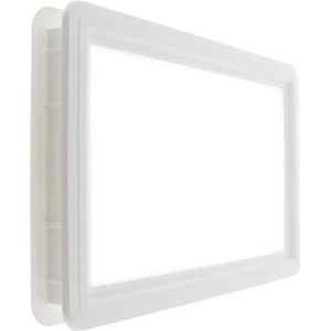 cyclingcolors Rechthoekig venster voor garagedeur van wit pvc met clip