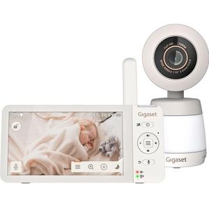 Gigaset - Baby 700 - Video-babyfoon - Crème Wit/Warm Grijs - 5,5 inch Full HD-touchscreen
