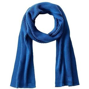 camel active Gebreide sjaal voor heren, blauw, One Size