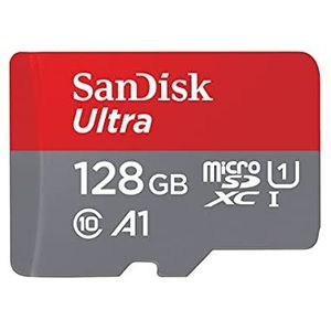 SanDisk 128GB Ultra microSDXC cards (2-pack) + SD adapter up to 120 MB/s with A1 App Performance UHS-I Class 10 U1 (Pack of 2)