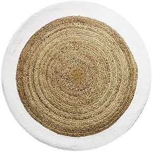 tapijt, 90 cm diameter, wit